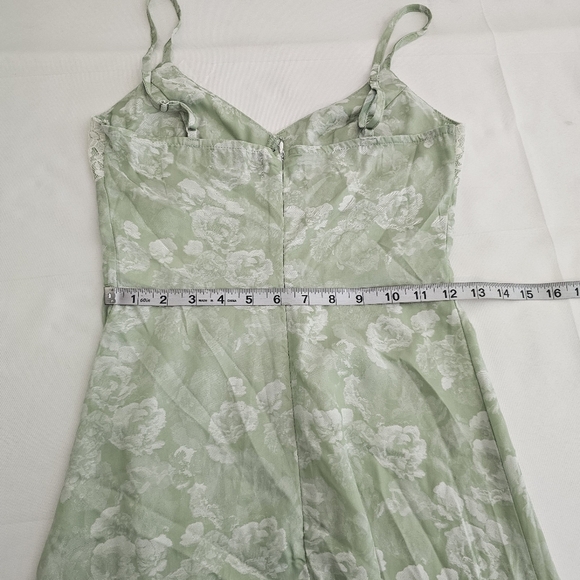 Cider Green Lace Floral Sweetheart Midi Dress NWT XS Cottagecore Spring Wedding - Picture 9 of 11